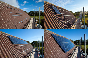 Wall Mural - solar panel fitting