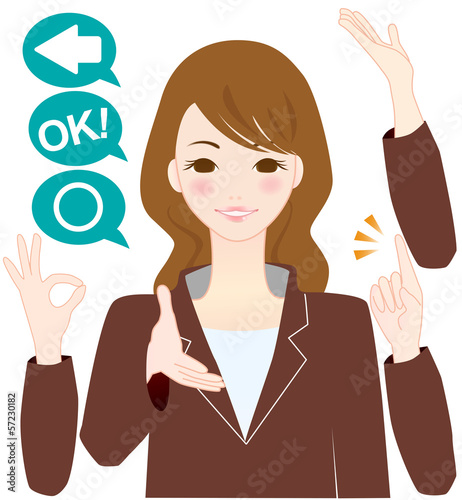 Ol かわいい 女性 案内 イラスト セット Buy This Stock Vector And Explore Similar Vectors At Adobe Stock Adobe Stock