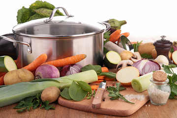 Poster - pan with vegetables