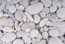 White Pebbles Stones Background