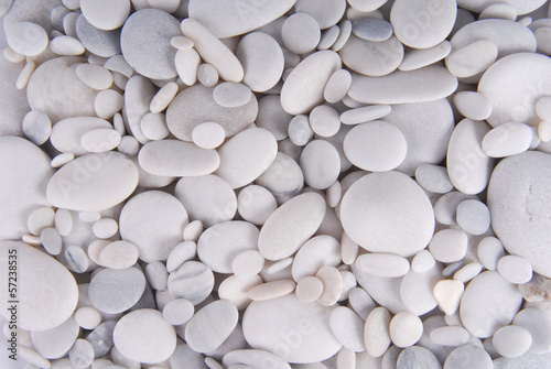 Fotografía white pebbles stones background