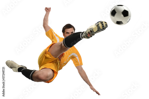 Soccer Player in Action Tablou Canvas