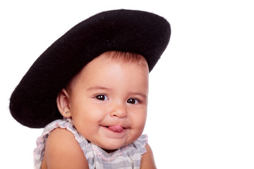 Poster - beautiful baby with hat