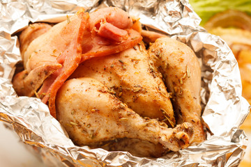 Poster - Roasted Chicken in the foil