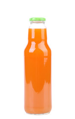 Sticker - Fresh carrot juice in a bottle.