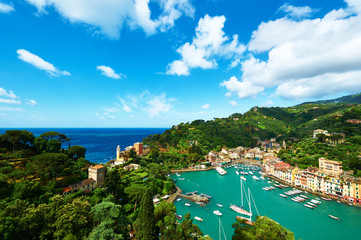 Poster - Portofino village on Ligurian coast, Italy