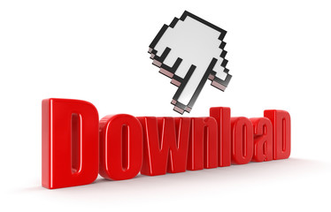 Poster - download  and cursor (clipping path included)