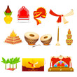 © stockshoppe - vector illustration of Indian wedding object