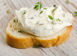 Bread with  cream cheese