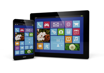 Poster - mobile devices with touchscreen interface
