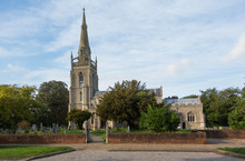 Flint Church In Woolpit Suffolk