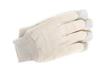 Wall Mural - White leather gloves