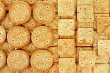Delicious Crackers Close Up