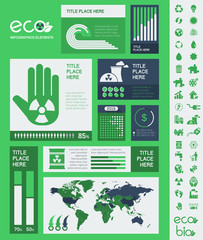 Sticker - Ecology Infographic Template.