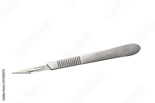 Cuadros en Lienzo scalpel on the white background with clipping path