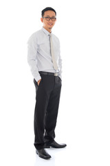 Canvas Print - Full body Asian business man