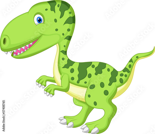 Obraz w ramie Cute dinosaur cartoon