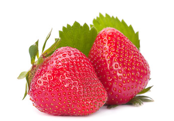 Strawberry on white