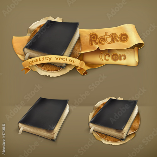Old book, icon