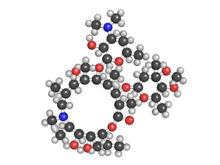 Canvas Print - Azithromycin antibiotic drug (macrolide class)