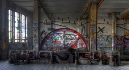 Wall Mural - Alte Dampfmaschine