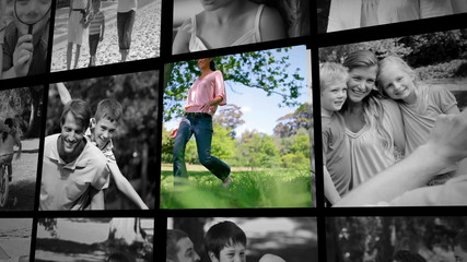 Poster - Three short clips about a family outdoors