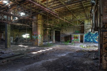 Wall Mural - Old abandoned hall