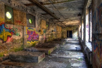 Wall Mural - Abandoned warehouse