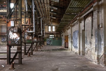 Wall Mural - Old abandoned Hall, Lost Place