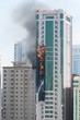 Skyscraper in fire