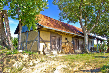 Wall Mural - Traditional cottage made of wood and mud