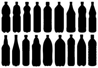 Wall Mural - Set Of Different Bottles