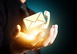 © Warakorn - Contact us symbol in businessman hand, Email icon