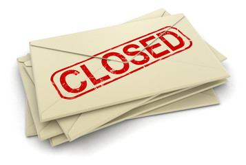 Poster - Closed letters  (clipping path included)
