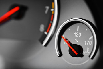 Coolant temperature gauge