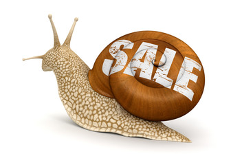 Poster - Sale Snail (clipping path included)