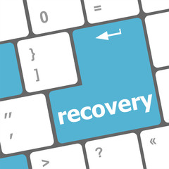 Poster - recovery text on the keyboard key