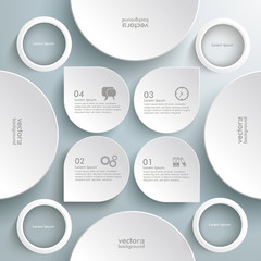 Wall Mural - infographic lotus drops rings circles