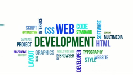 kinetic typography - web development