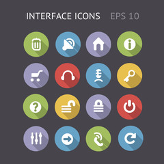 Wall Mural - Flat Icons For Interface