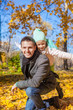 © travnikovstudio - Adorable little girl with happy father having fun in autumn park