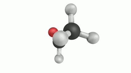 Wall Mural - Acetaldehyde (ethanal) molecule, chemical structure