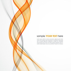 Poster - abstract empty background with smoke wave
