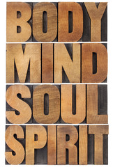 Wall Mural - body, mind, soul and spirit