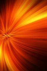 Poster - red and yellow abstract speed line background