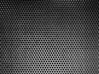 Black Iron Grill with mesh backing