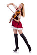 © Elnur - Girl playing violin on white