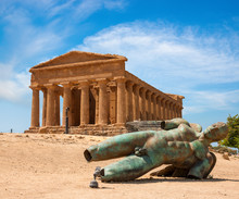 Concordia Temple In The Valley Of The Temples, Agrigento, Italy