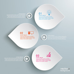 Wall Mural - three drops line infographic