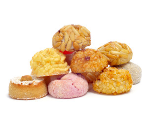 Poster - panellets, typical pastries of Catalonia, Spain, eaten in All Sa